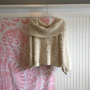 off the shoulder sweater